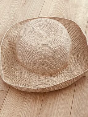 Talbots Tan one size Woven paper Sun Hat